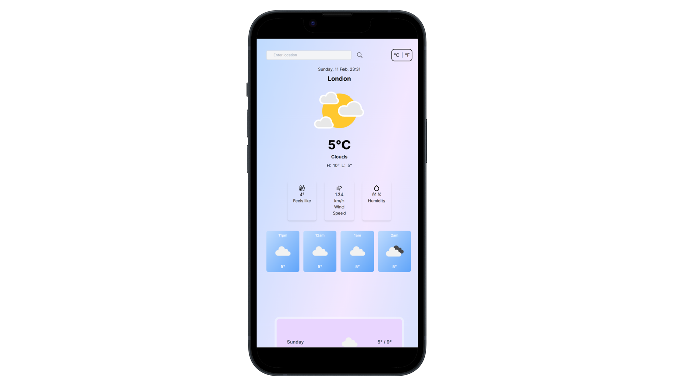 Wheather app